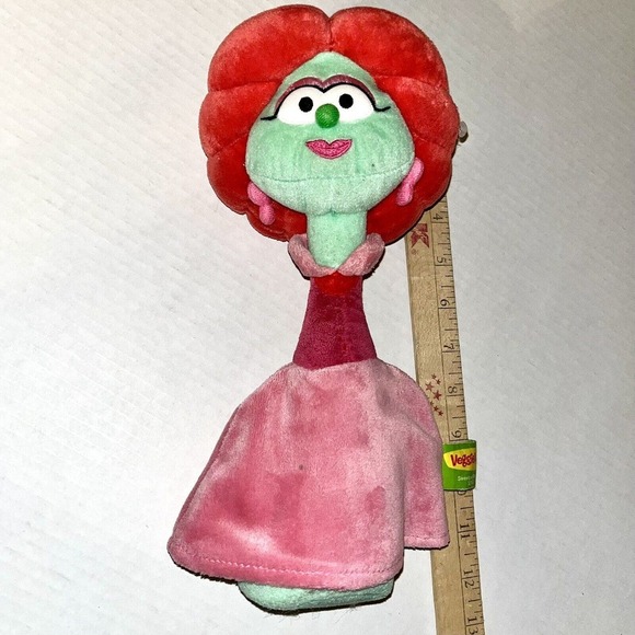 VeggieTales Sweetpea Beauty Petunia Rhubarb Gund Big Idea Plush Stuffed NWT 2012 - Picture 1 of 5